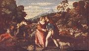 Palma Vecchio Jacob and Rachel ag oil painting reproduction